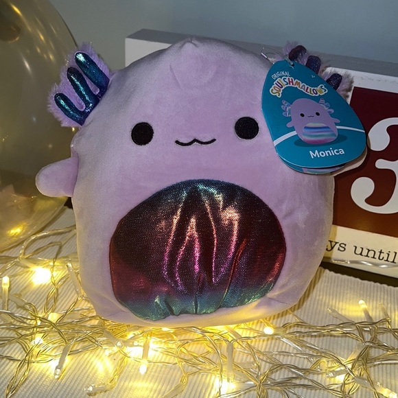 SQUISHMALLOW AXOLOTL MONICA The Purple Plush Toy 7.5” Kellytoys - Picture 4 of 7